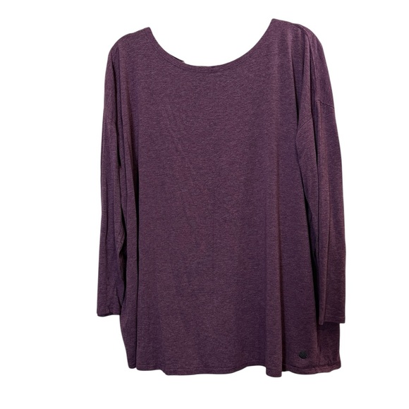 Tasc Performance Tops - Tasc Performance Women’s Plum Organic Cotton Bamboo Long Sleeve T sz XL